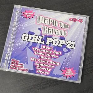 Party Tyme Karaoke Girl Pop 21 CD Purple CD+G Katy Perry Miley Cyrus Lady Gaga
